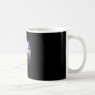 Rood Wit En Blauw Voetbal Ll Patriottische Vierde Koffiemok