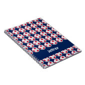 Rood, Wit, en Blauw Voetballen, Naam, Spiral Notitieboek (Rechterzijde)