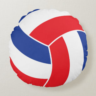 Rood, wit en blauw 🏐 Volleybal Rond Kussen