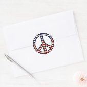 Rood Wit en Blauw Vredesbord Stickers (Envelop)