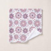 Rood wit en blauw vuurwerk en sterren bad handdoek (Wasdoekje)