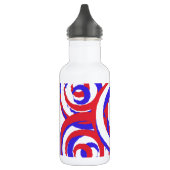 Rood wit en blauw waterfles (Links)