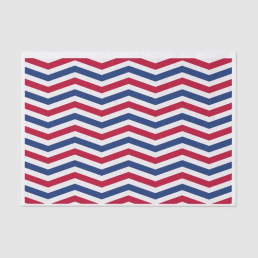 Rood Wit en Blauw Weefseldocument Tissuepapier (Voorkant)