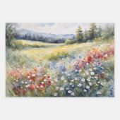 Rood wit en blauw Wildflowers Variety Pack Inpakpapier Vel (Voorkant)