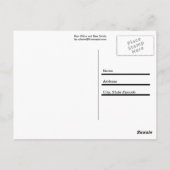 Rood, wit en blauw zwijn briefkaart (Achterkant)