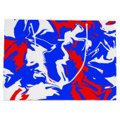 Rood, wit en blauw zwijn groot cadeauzakje (Achterkant)