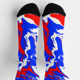 Rood, wit en blauw zwijn sokken