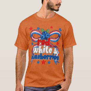 Rood Wit en Blauwe bessen familie jongen T-shirt