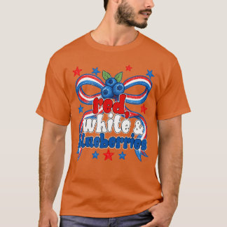 Rood Wit en Blauwe bessen familie jongen T-shirt