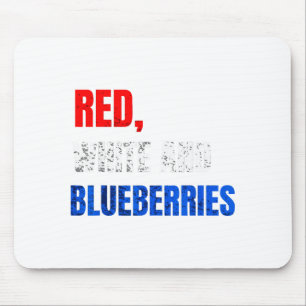 Rood Wit En Blauwe Bessen Patriottisch Plezier Zom Muismat