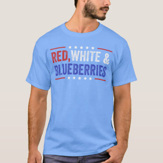 Rood Wit en Blauwe Bessen Patriottische Vrijheid 2 T-shirt