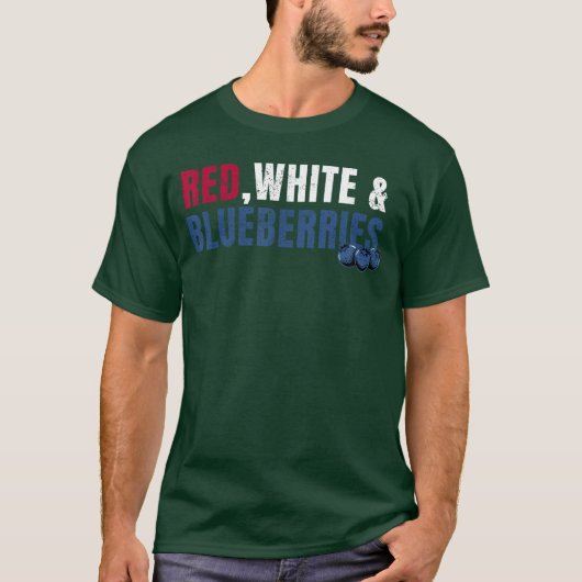 Rood Wit en Blauwe Bessen vriend T-shirt (Voorkant)