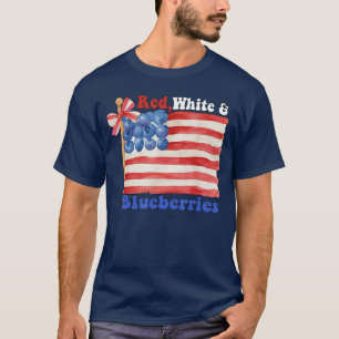 Rood Wit en Blauwe-bessen vrienden T-shirt