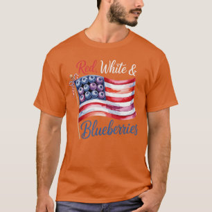 Rood Wit en Blauwe Bessen Vrouwen Mannen vrienden T-shirt