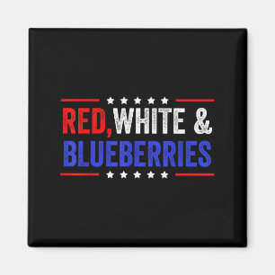 Rood, Wit En Blauwe Bosbessen Patriot Dom 2025 Magneet