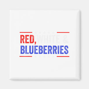 Rood, Wit En Blauwe Bosbessen Patriot Dom 2025 Magneet
