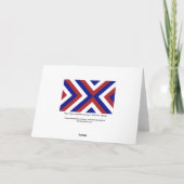 Rood, Wit en Blauwe Chevrons Kaart (Achterkant)
