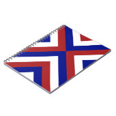 Rood, Wit en Blauwe Chevrons Notitieboek (Linkerzijde)