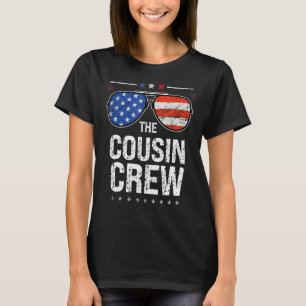 Rood Wit En Blauwe Neef Crew 4 Juli Onafhankelijkh T-shirt