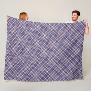 Rood Wit en Blauwe Schotse ruit Fleece Deken