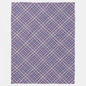 Rood Wit en Blauwe Schotse ruit Fleece Deken (Voorkant)