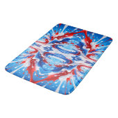 Rood Wit en Blauwe Spatdekensprei Badmat (Gekanteld)