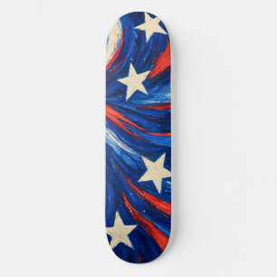 Rood Wit en Blauwe Sterren en Strepen Persoonlijk Skateboard