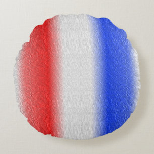 Rood Wit en Blauwe Streep Rond Kussen
