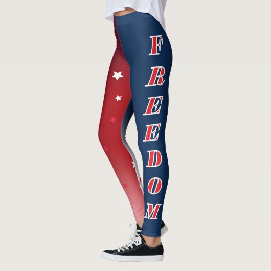 Rood Wit en Blauwe Vrijheid Leggings (Links)