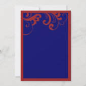 Rood, Wit en Blauwe Zwemelen de Uitnodiging van he (Achterkant)