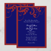 Rood, Wit en Blauwe Zwemelen de Uitnodiging van he (Voorkant / Achterkant)