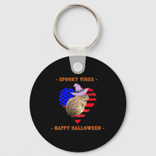 Rood wit en Boo grappige Halloween outfit kostuums Sleutelhanger