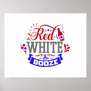 Rood wit en Booze Poster