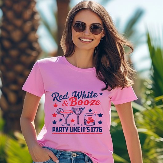 Rood Wit en Booze T-Shirt