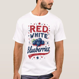 Rood, Wit en Bosbessen Patriottische Vrijheid  T-shirt
