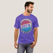 Rood wit en Brew 4 juli kraft beer vader T-shirt (Voorkant volledig)