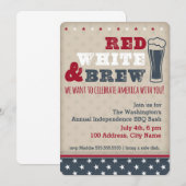 Rood, wit en brew kaart (Voorkant / Achterkant)