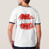 Rood, wit en brew t-shirt (Achterkant)