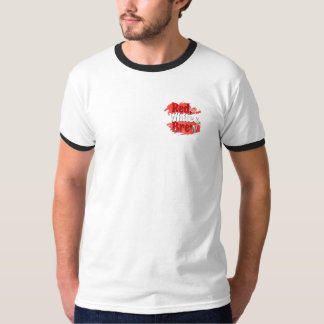 Rood, wit en brew t-shirt
