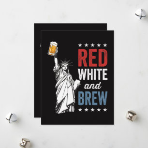 Rood Wit en Brouw 250ste Verjaardag Feestdagenkaart