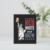 Rood Wit en Brouw 250ste Verjaardag Kaart (Staand voorkant)