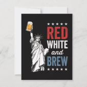 Rood Wit en Brouw 250ste Verjaardag Kaart (Achterkant)