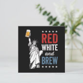 Rood Wit en Brouw 250ste Verjaardag Menu (Staand voorkant)