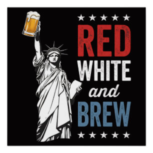 Rood Wit en Brouw 250ste Verjaardag Perfect Poster