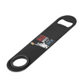 Rood Wit en Brouw 250ste Verjaardag Speed Flessenopener (Achterkant Gekanteld)