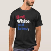 Rood Wit en Brouw 4 juli T-shirt (Voorkant)