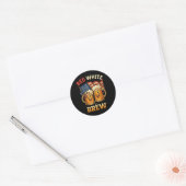 Rood Wit En Brouw Ronde Sticker (Envelop)