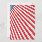 Rood Wit en Brouw Vierde juli Uitnodiging (Achterkant)