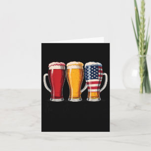 Rood Wit En Brouwsels Grappige Vintage Usa Bier Ni Kaart