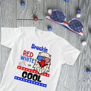 "Rood, wit, en COOL", op maat gesneden T-shirt
